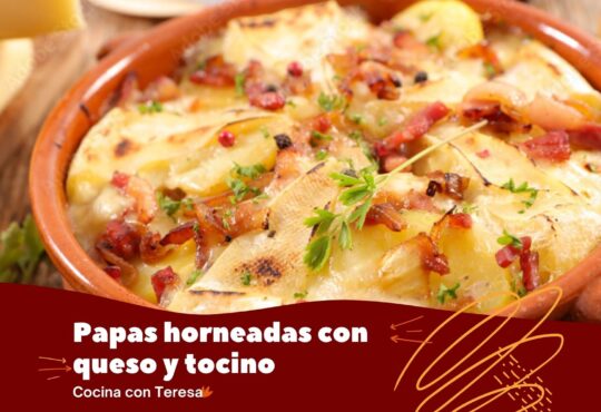 papas horneadas con queso