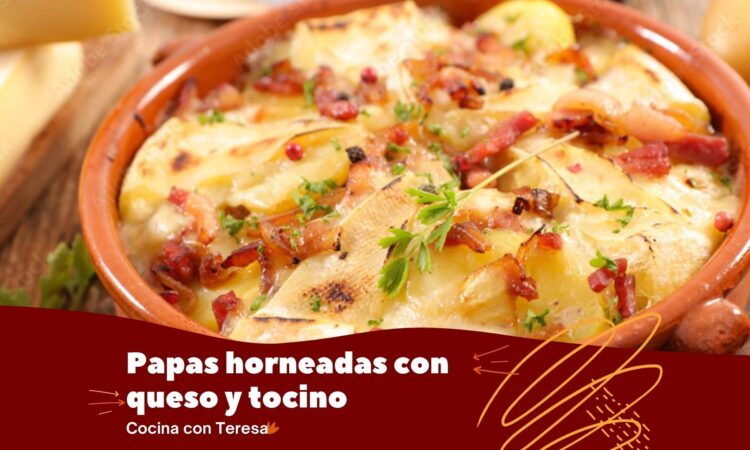 papas horneadas con queso