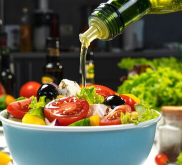 ensaladas con aceite de oliva