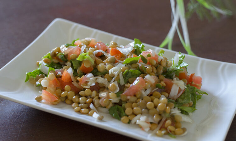 Refrescante receta ensalada de lentejas