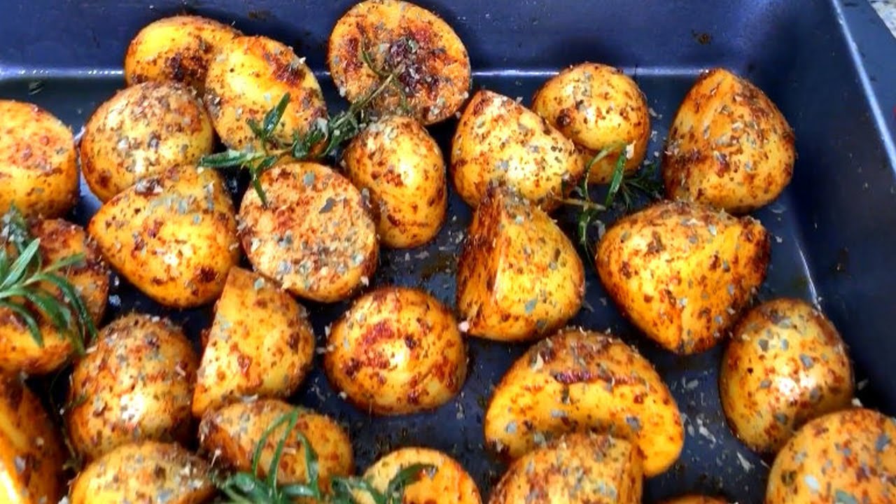 Papas Cambray Con Romero Al Horno O En Freidora De Aire - Cocina Con Teresa